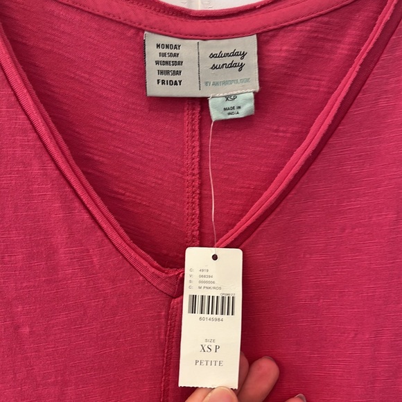 Saturday Sunday NWT Jeanette Maxi Dress Sz XSP pink hi lo - Picture 4 of 9